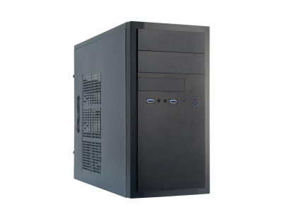 Case|CHIEFTEC|MiniTower|MicroATX|Colour Black|HT-01B-OP