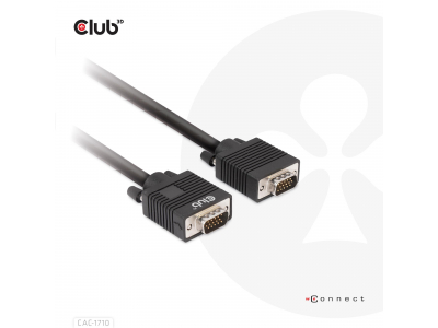 CABLE VGA TO VGA 10M/M/M CAC-1710 CLUB3D