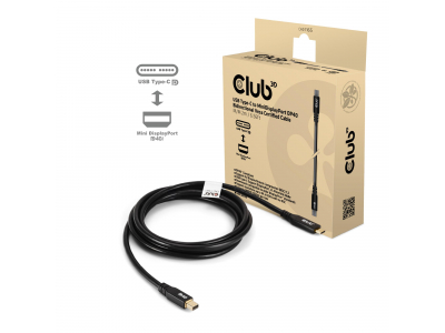 CABLE USB-C TO MINI DP 1.2M/M/M CAC-1561 CLUB3D