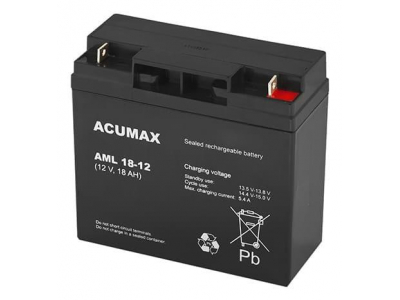 BATTERY 12V 18AH VRLA/AM18-12 ACUMAX EMU