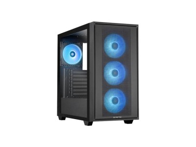 Case|CHIEFTEC|HUNTER 3|MidiTower|Case product features Transparent panel|Not included|ATX|EATX|MicroATX|MiniITX|Colour Black|GS-03B-OP