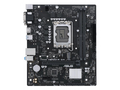 Mainboard|ASUS|Intel H610|LGA1700|Micro-ATX|Memory DDR4|Memory slots 2|1xPCI-Express 1x|1xPCI-Express 16x|1xM.2|1x15pin D-sub|2xDVI-D|1xHDMI|2xUSB 2.0|2xUSB 3.2|2xPS/2|1xRJ45|3xAudio port|PRIMEH610M-RD4-SI