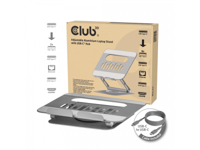 NB ACC STAND ALUMINIUM USB-C/CSV-2554 CLUB3D