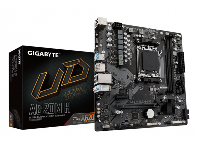 Mainboard|GIGABYTE|AMD A620|Socket AM5|micro ATX|RAM DDR5-SDRAM|2xSlots|1xPCI Express x1 slots|1xPCI Express x16 slots|1xNumber of M.2 (M) slots|A620M H 2.2|A620MH2.2
