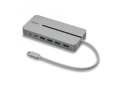 I/O DOCKING STATION USB-C/MINI DUAL 4K 43360 LINDY