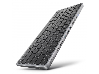 KEYBOARD + I/O HUB 9IN1/0.6M HMC-KB-US AXAGON