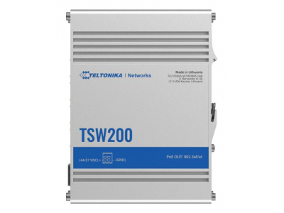 Switch|TELTONIKA|TSW2000000B0|PoE ports 8|240 Watts|TSW200