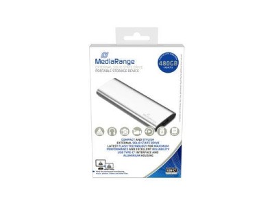External SSD|MEDIARANGE|Read speed 450 MB/s|Write speed 420 MB/s|Form factor M.2|NVMe Yes| 480 GB|MR1102