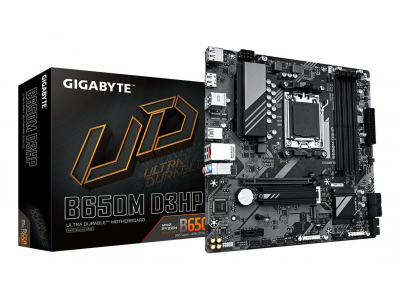 Mainboard|GIGABYTE|AMD B650|Socket AM5|micro ATX|RAM DDR5-SDRAM|4xSlots|2xNumber of M.2 (M) slots|B650M D3HP (rev. 1.3)|B650MD3HP1.3