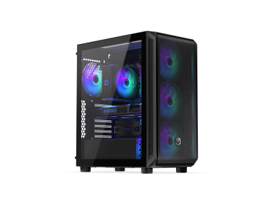 Case|ENDORFY|Arx 500 ARGB|MidiTower|Case product features Transparent panel|Not included|ATX|MicroATX|MiniITX|Colour Black|EY2A011