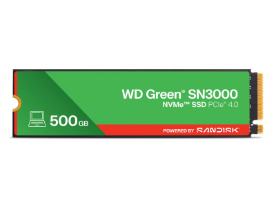 SSD|SANDISK|150xTBW rating|MTBF 1.75 h|NVMe Yes|PCI Express 4.0|M.2|500 GB|POWERED BY SANDISK|Green|WDS500G4G0E