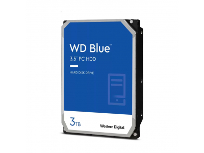 HDD|WESTERN DIGITAL|Blue|3TB|SATA 3.0|256 MB|5400 rpm|3,5"|WD30EZAZ