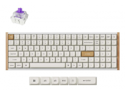 KEYBOARD WRL K4 HE SPECIAL ED/WHITE K4H-Q1 KEYCHRON