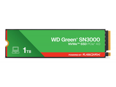 SSD|SANDISK|150xTBW rating|MTBF 1.75 h|NVMe Yes|PCI Express 4.0|M.2|1000 GB|POWERED BY SANDISK|Green|WDS100T4G0E