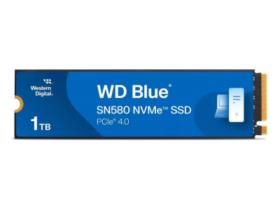 SSD|WESTERN DIGITAL|Blue SN580| 1 TB|M.2|PCI Express 4.0|NVMe Yes|Write speed 4150 MB/s|Read speed 4150 MB/s|600xTBW rating|Bulk|WDS100T3B1E-00CHF0
