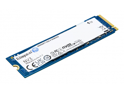 SSD|KINGSTON|NV3|1TB|M.2|PCIE|NVMe|3D NAND|Write speed 4000 MBytes/sec|Read speed 6000 MBytes/sec|TBW 320 TB|MTBF 200000 hours|SNV3S/1000G