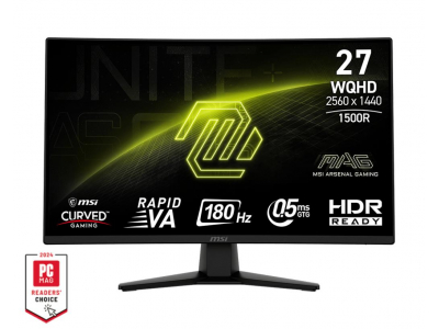LCD Monitor|MSI|27 "|2560 x 1440 pixels|Wide Quad HD|Native aspect ratio 16:9|Curved|MAG274CQF