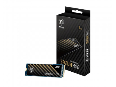SSD|MSI|300xTBW rating|MTBF 1500000 h|Read speed 3600 MB/s|Write speed 3100 MB/s|NVMe Yes|PCI Express 4.0|M.2|1000 GB|SPATIUM M452|S78-440L970-P83