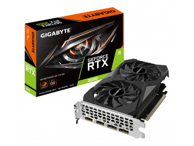 Graphics Card|GIGABYTE|NVIDIA|GeForce RTX 3050|1477 MHz|6 GB|GDDR6|96 bit|PCI Express 4.0|Active|GV-N3050WF2OCV2-6GD