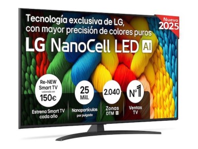 TV Set|LG|55 "|4K Ultra HD|3840 x 2160 pixels|Flat|16:9|NanoCell|55NANO81A6A