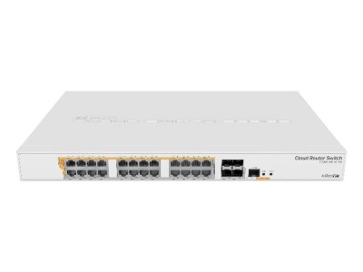Switch|MIKROTIK|Type L3|Rack|24x10Base-T / 100Base-TX / 1000Base-T|4xSFP+|1xRJ45|CRS328-24P-4S+RM