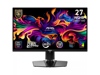 Monitor|MSI|26.5 "|2560 x 1440 pixels|Wide Quad HD|Native aspect ratio 16:9|QD-OLED|Flat|MAG271QPQD-OLEDX28