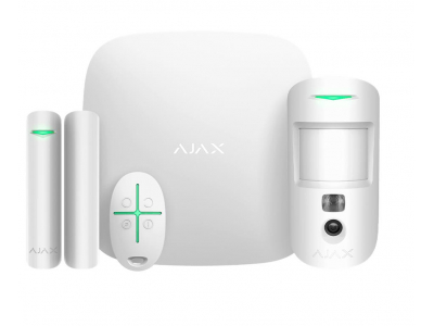 ALARM SECURITY STARTERKIT CAM/HDR WHITE 156253 AJAX