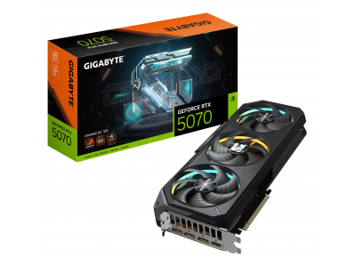 Graphics Card|GIGABYTE|NVIDIA GeForce RTX 5070|12 GB|GDDR7|192 bit|PCIE 5.0 16x|GPU 2625 MHz|Triple slot Fansink|1xHDMI|3xDisplayPort|GV-N5070GAMINGOC-12GD