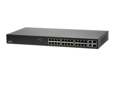 Switch|AXIS|Rack 1U|24x10Base-T / 100Base-TX / 1000Base-T|2x10/100/1000BASE-T/SFP combo|2xSFP|24xRJ45|PoE ports 24|01192-002