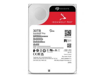 HDD|SEAGATE|IronWolf Pro|30TB|512 MB|7200 rpm|3,5"|ST30000NT011