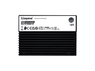 SSD|KINGSTON|SSD series DC3000ME|7.68TB|NVMe|NAND flash technology 3D TLC|Write speed 10000 MBytes/sec|Read speed 14000 MBytes/sec|Form Factor U.2|TBW 14.016 TB|MTBF 2000000 hours|SEDC3000ME/7T6