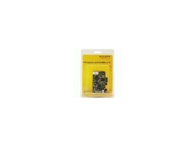 Delock PCI Express Karte > 2 x extern FireWire B + 1 x extern FireWire A (89153)