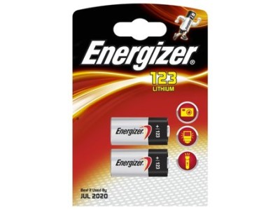 Energizer 123 - Kamerabatterie 2 x CR123A Li 1500 mAh (628289)