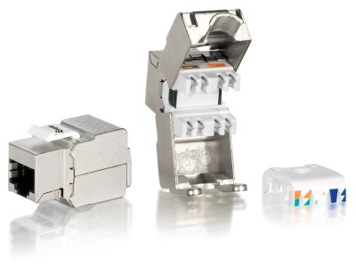EQUIP 8 x Keystone Jack Cat.6 voll geschirmt werkzeugfreier Anschluss (767211)