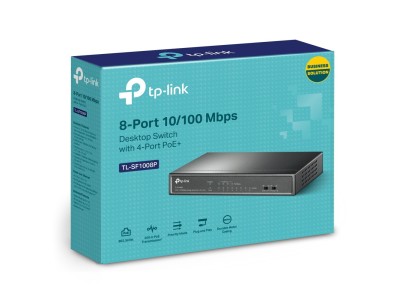 TP-Link TL-SF1008P - Switch - 8 Anschlüsse - EN, Fast EN - 10Base-T, 100Base-TX - PoE (TL-SF1008P)