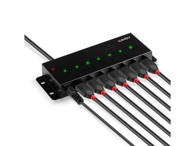 Lindy Industrial USB2.0 Hub - Hub - 7 x USB2.0 - Desktop (42794)