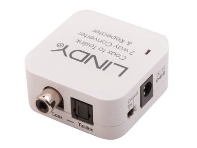 LINDY SPDIF Digital / Toslink Audio Converter - Medienkonverter - RCA / TOSLINK (70411)