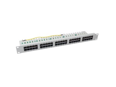 EFB-Elektronik Patch Panel 50 x RJ45 8/4 1HE ISDN, RAL7035, Cat. 3 Hersteller: EFB Elektronik (37595.2)