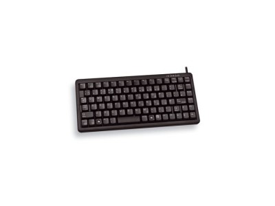 Cherry Slim Line G84-4100 - Tastatur - PS/2, USB - 86 Tasten - Schwarz - Englisch - US (G84-4100LCMEU-2)