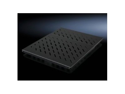 Rittal DK - Rack-Shelf (belüftet) - RAL 9005 - 0,5U - 48,3 cm (19) (5501.655)