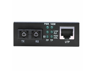 Intellinet 506502 Fast Ethernet Media Converter - Medienkonverter - 10Base-T, 100Base-FX, 100Base-TX - RJ-45 - SC multi-mode - extern - 1310 nm (506502)