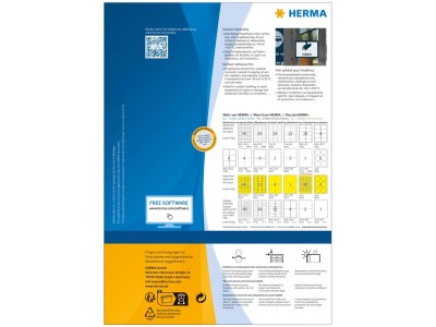 HERMA Special Outdoor Klebefolie - Selbstklebende matte Folienetiketten - weiß - A4 (210 x 297 mm) 10 Stck. (9501)