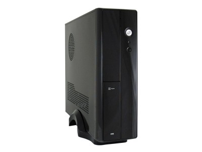 LC Power LC-1400mi - Desktop Slimline - Mikro-ATX 200 Watt (SFX12V 3,2) - Schwarz - USB/Audio (LC-1400MI)
