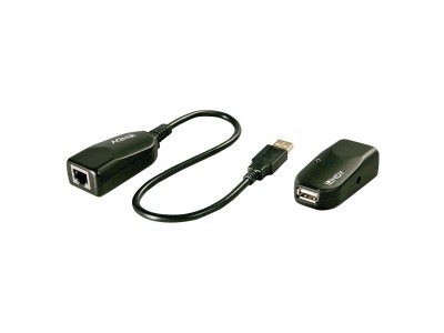 LINDY USB2.0 CAT5 Extender (Transmitter and Receiver units) - USB-Erweiterung - bis zu 50 m (42693)
