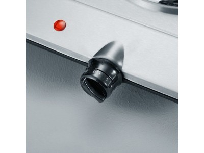 SEVERIN DK 1014 - Elektroherdplatte - 2500 W - gebürsteter rostfreier Edelstahl