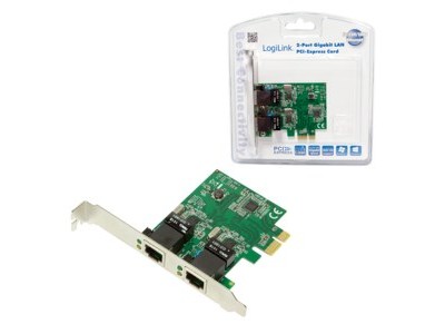 Logilink - Netzwerkadapter - PCI Express 2.0 - Gigabit Ethernet x 2 (PC0075)