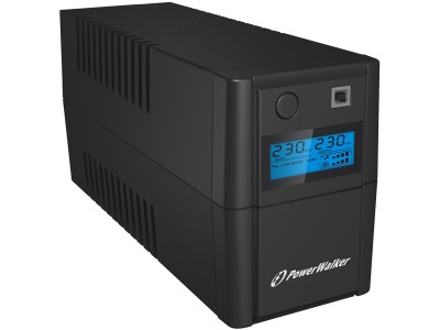 BlueWalker VI 650 SHL FR Line-Interaktiv 650VA 2AC-Ausgänge Kompakt Schwarz Unterbrechungsfreie Stromversorgung (UPS) (VI 650 SE LCD)