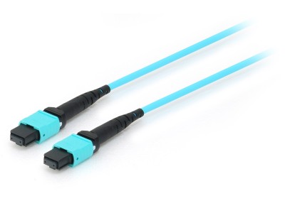 Equip Pro - Patch-Kabel - MTP Multimode (W) - MTP Multimode (W) - 15,0m - Glasfaser - 50/125 Mikrometer - OM4 - Aquamarin (25555707)