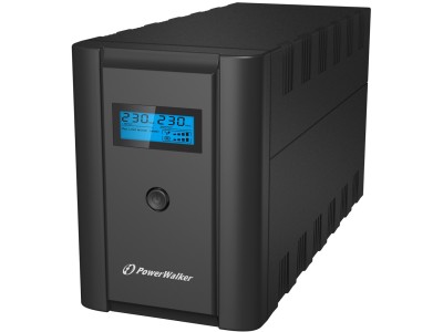 Power Walker UPS Line-Interactive 2200VA 2x 230V EU,2x IEC C13,RJ11/RJ45,USB,LCD (VI 2200 LCD)