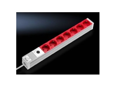Rittal - Verlängerungsschnur (Rack - einbaufähig) - 7 Ausgangsstecker (7240.260)